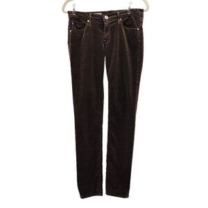 Adriano Goldschmied Calypso St. Barth The Stilt Brown Corduroy Skinny Pants 27R